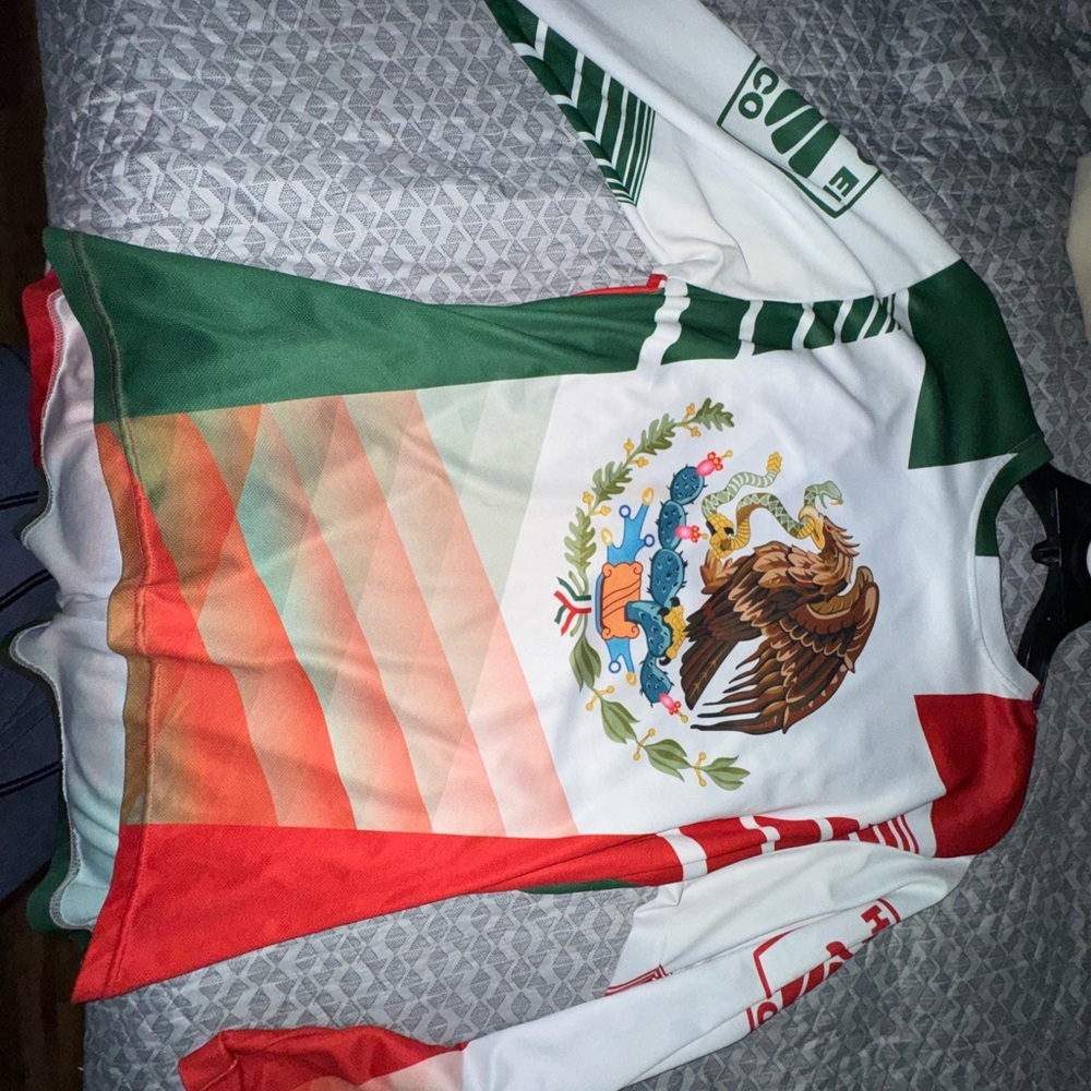 Mexican Flag Long Sleeve Jersey